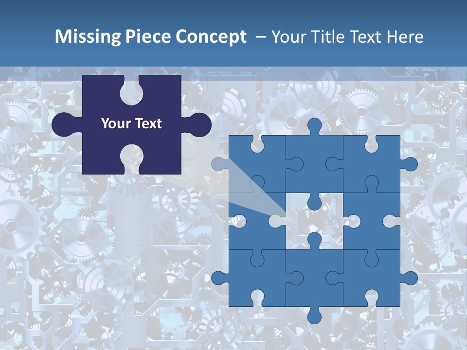 Wheel Metal Interlocking PowerPoint Template