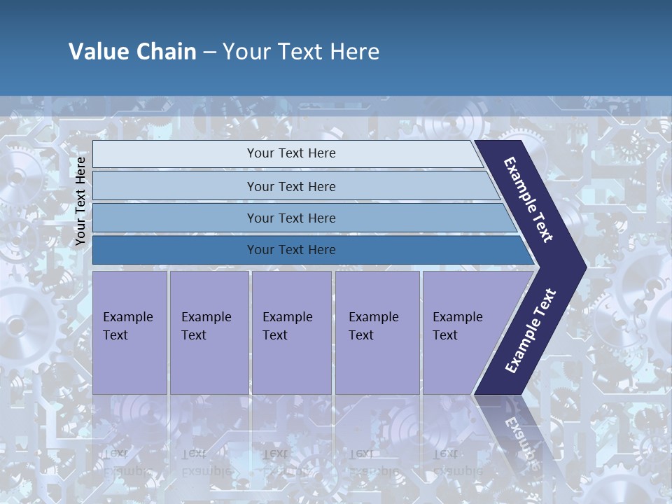 Wheel Metal Interlocking PowerPoint Template