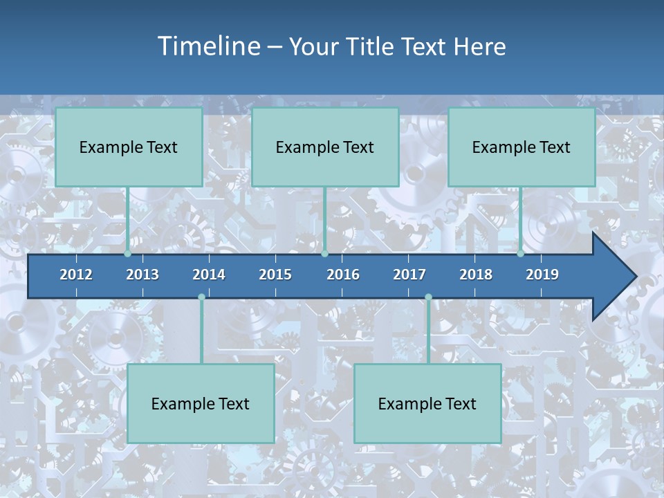 Wheel Metal Interlocking PowerPoint Template