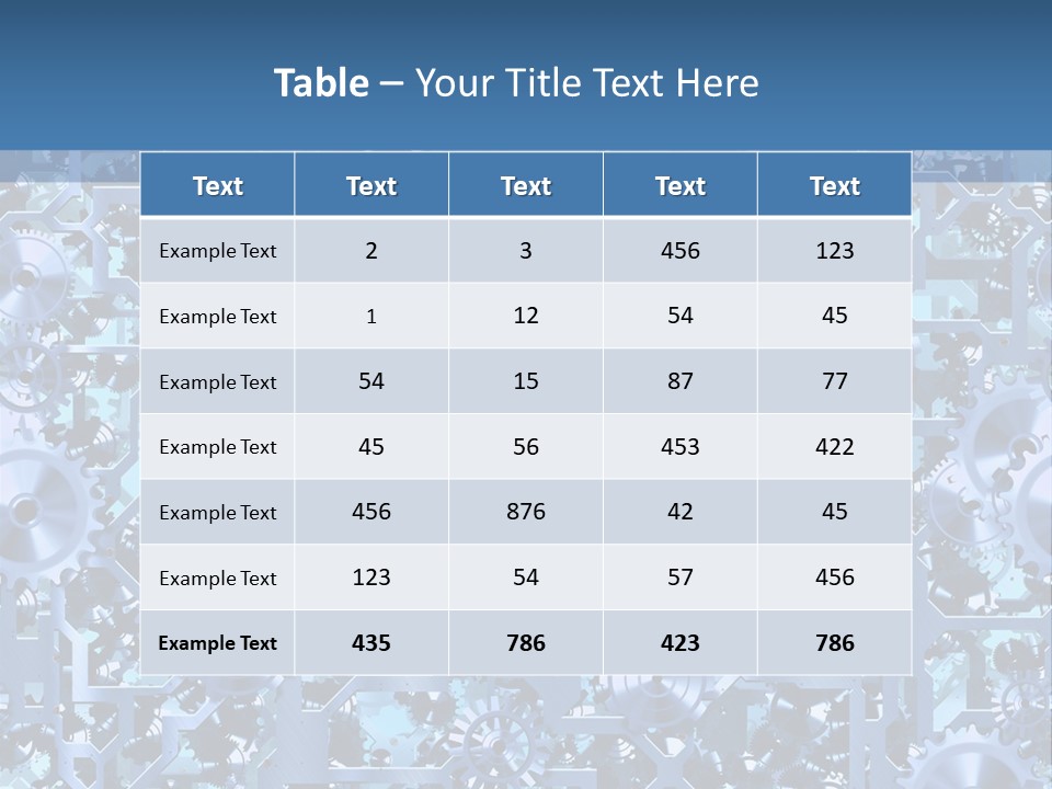 Wheel Metal Interlocking PowerPoint Template
