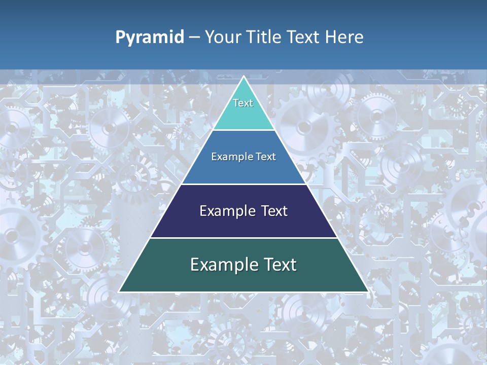 Wheel Metal Interlocking PowerPoint Template
