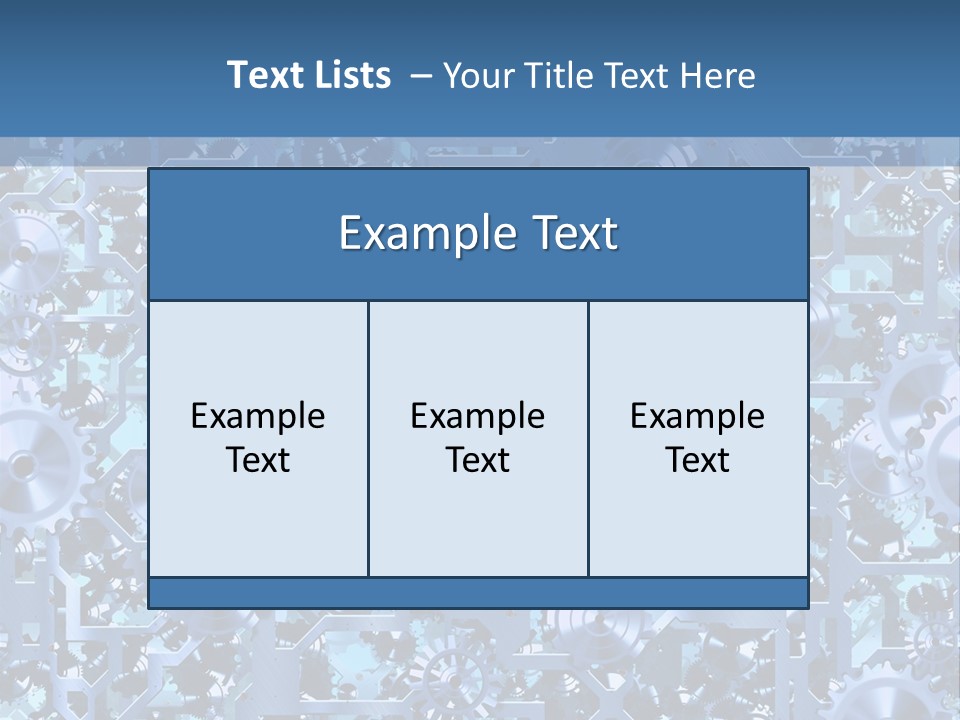 Wheel Metal Interlocking PowerPoint Template