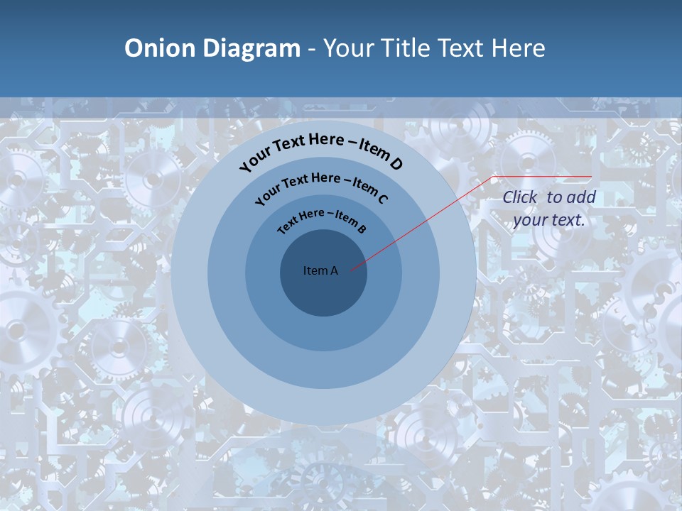 Wheel Metal Interlocking PowerPoint Template