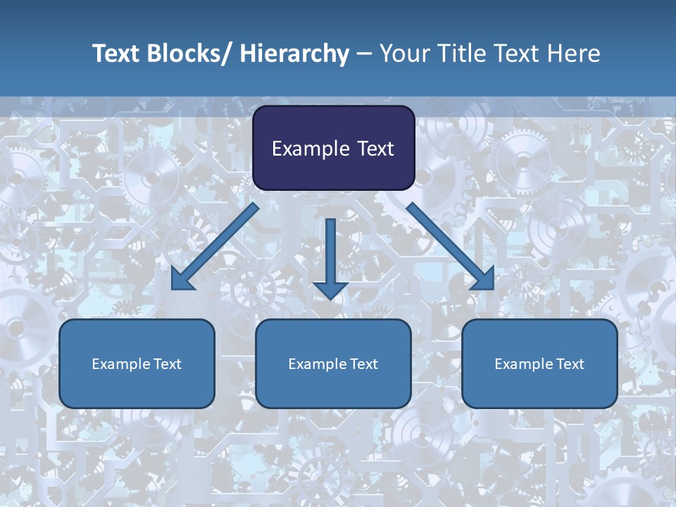 Wheel Metal Interlocking PowerPoint Template