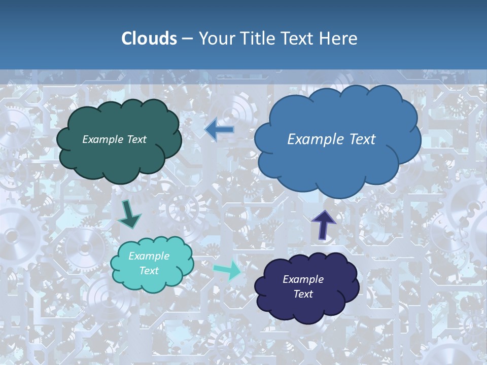 Wheel Metal Interlocking PowerPoint Template