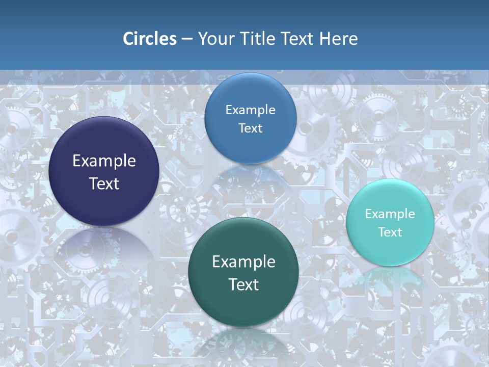 Wheel Metal Interlocking PowerPoint Template