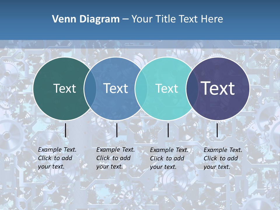 Wheel Metal Interlocking PowerPoint Template