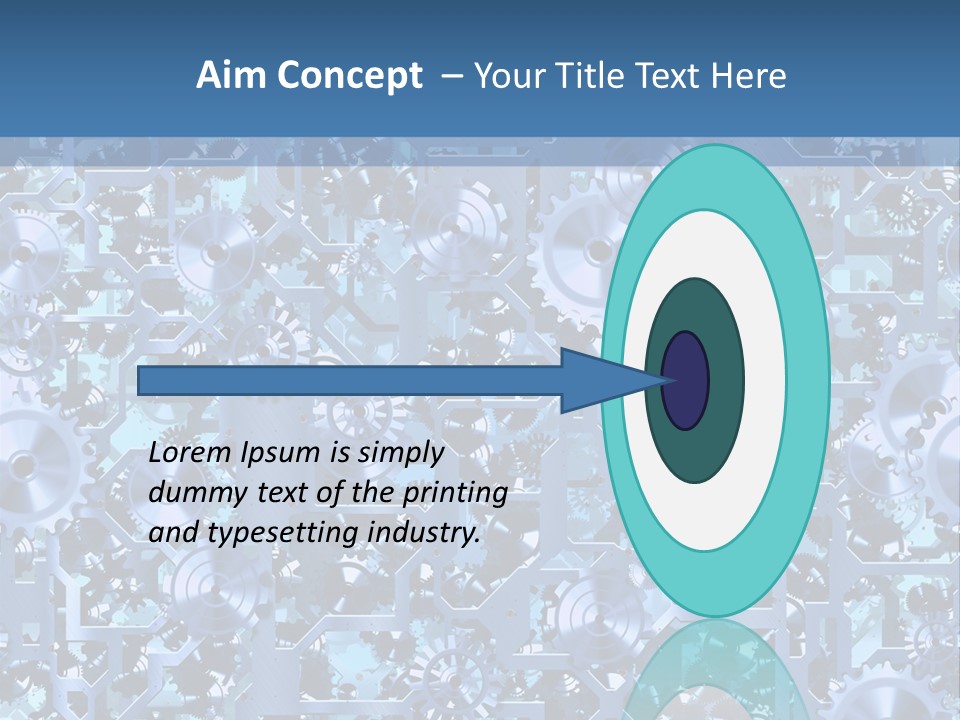 Wheel Metal Interlocking PowerPoint Template