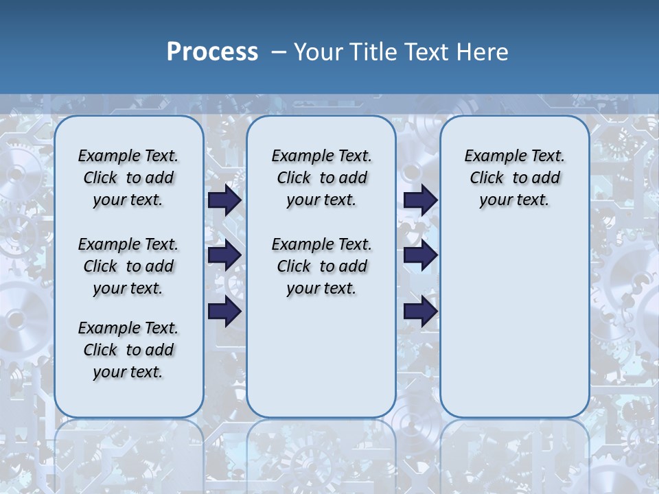 Wheel Metal Interlocking PowerPoint Template