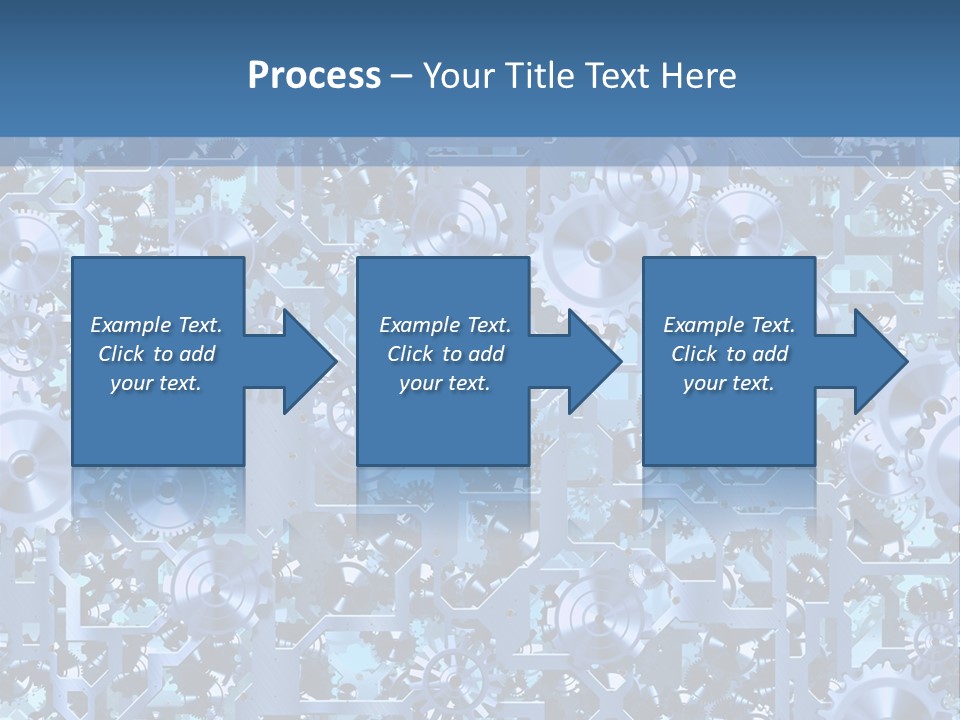 Wheel Metal Interlocking PowerPoint Template