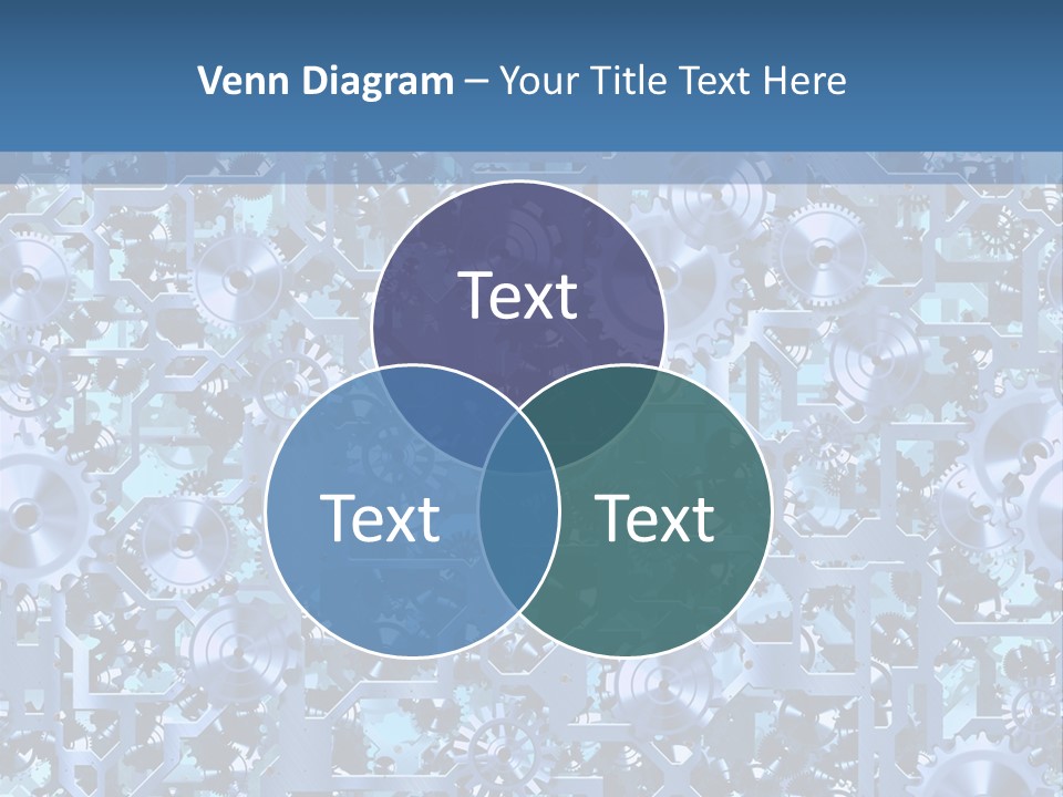 Wheel Metal Interlocking PowerPoint Template