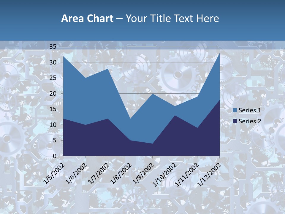 Wheel Metal Interlocking PowerPoint Template