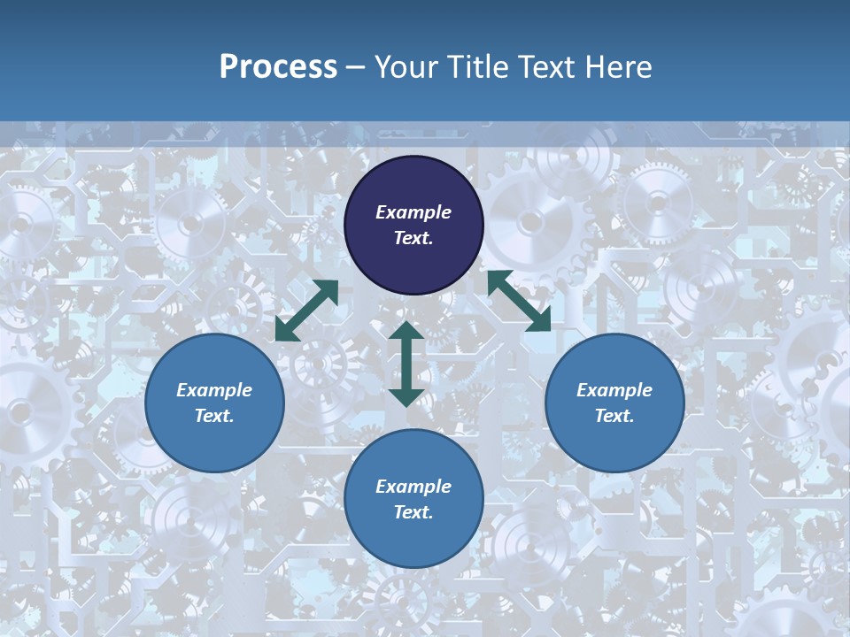Wheel Metal Interlocking PowerPoint Template