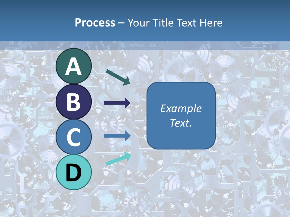 Wheel Metal Interlocking PowerPoint Template