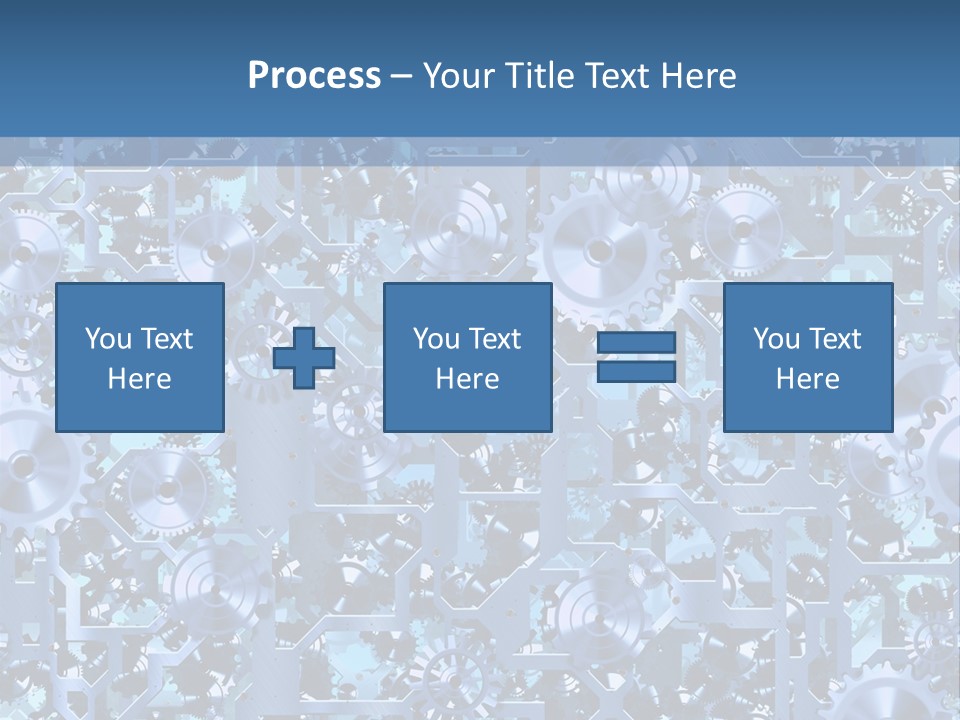 Wheel Metal Interlocking PowerPoint Template