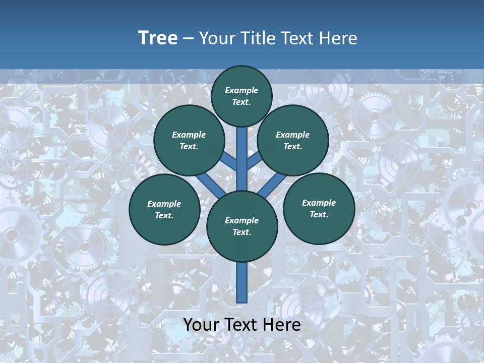 Wheel Metal Interlocking PowerPoint Template