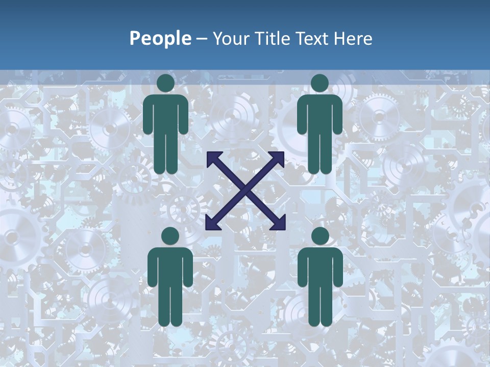 Wheel Metal Interlocking PowerPoint Template