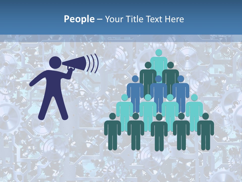 Wheel Metal Interlocking PowerPoint Template