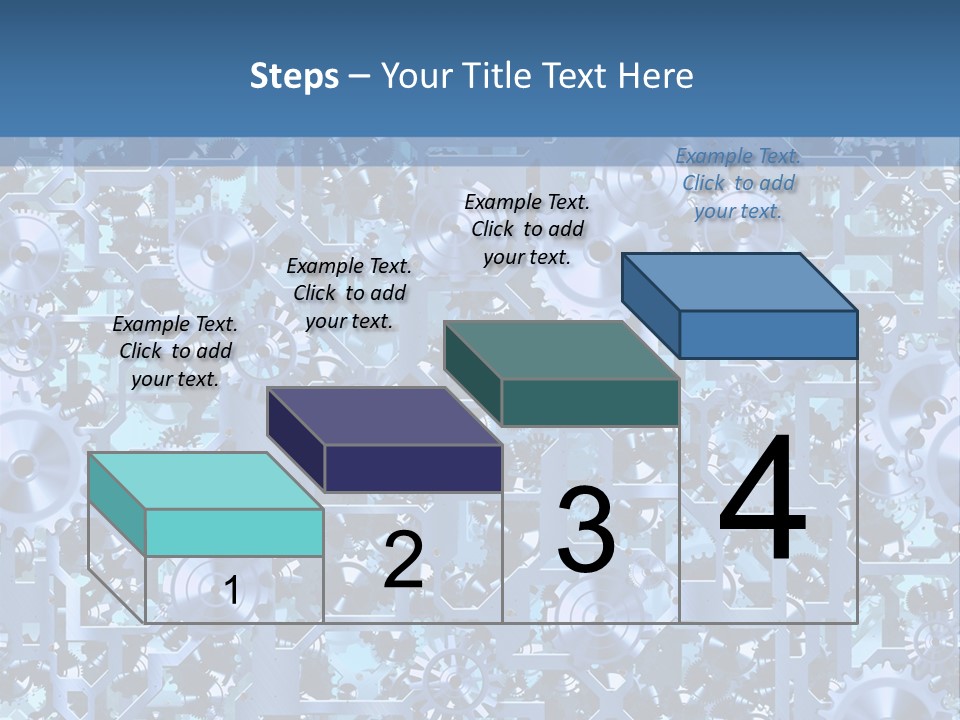 Wheel Metal Interlocking PowerPoint Template