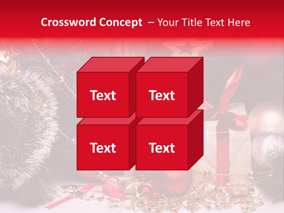 Star Tinsel Glow PowerPoint Template