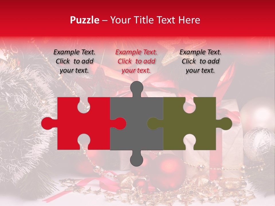 Star Tinsel Glow PowerPoint Template