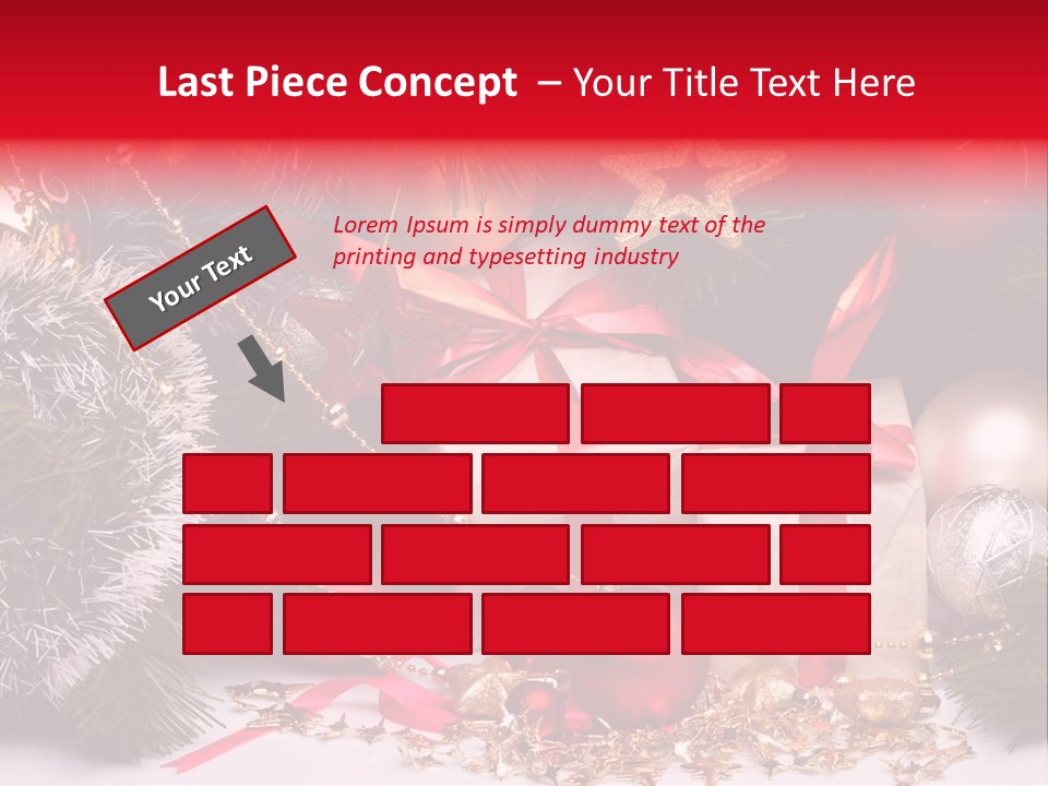 Star Tinsel Glow PowerPoint Template