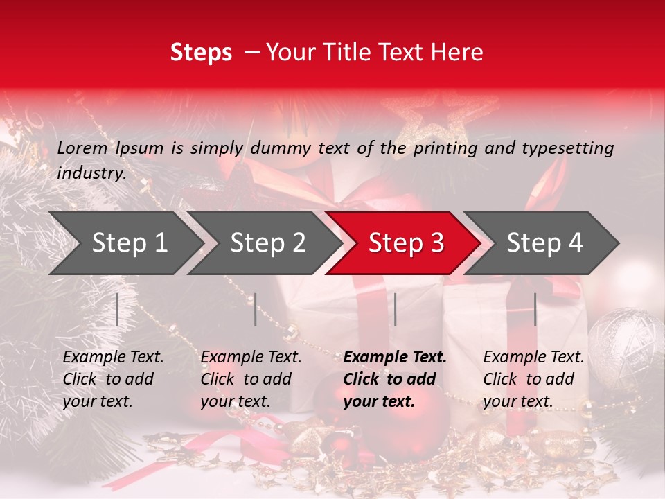 Star Tinsel Glow PowerPoint Template