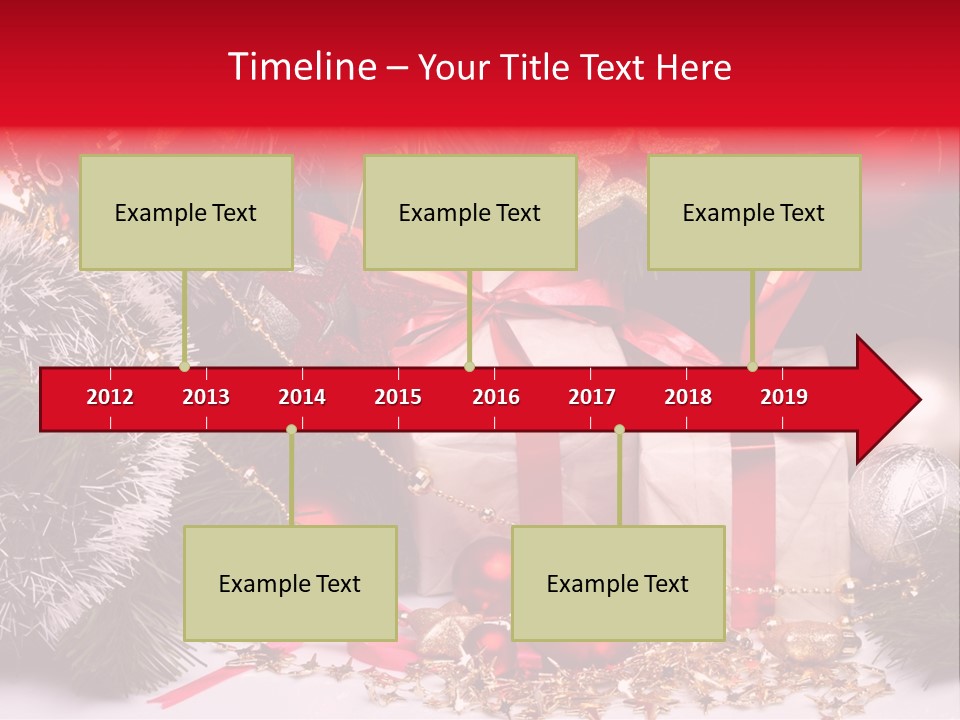 Star Tinsel Glow PowerPoint Template