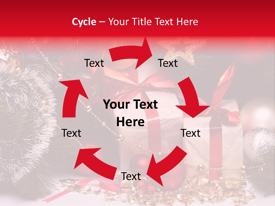 Star Tinsel Glow PowerPoint Template