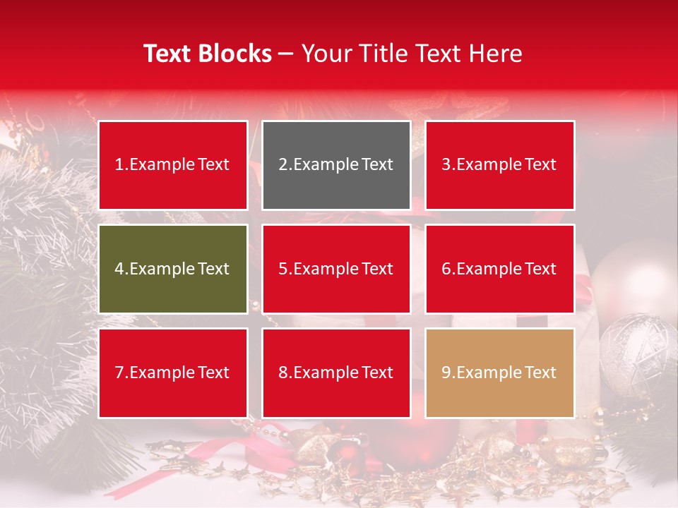 Star Tinsel Glow PowerPoint Template