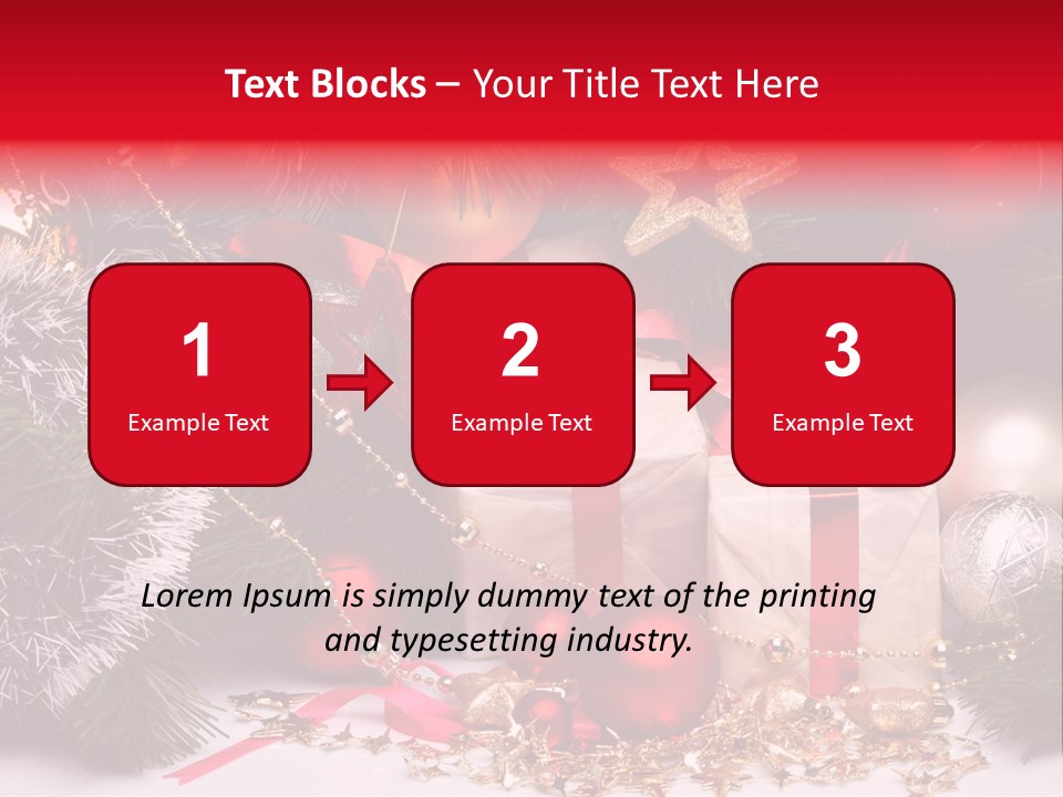 Star Tinsel Glow PowerPoint Template