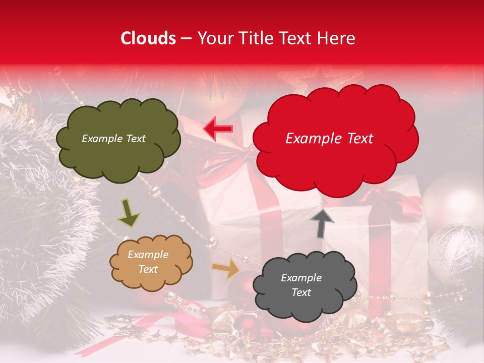 Star Tinsel Glow PowerPoint Template