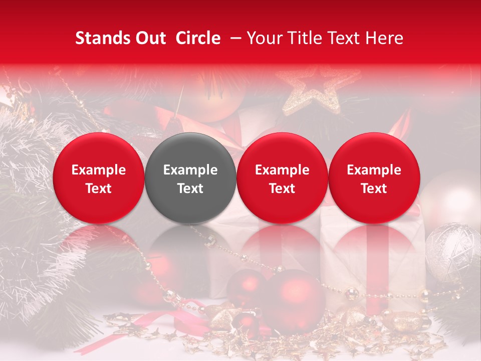 Star Tinsel Glow PowerPoint Template