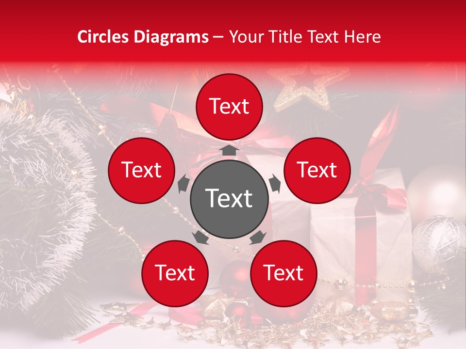 Star Tinsel Glow PowerPoint Template