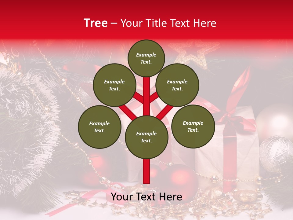 Star Tinsel Glow PowerPoint Template