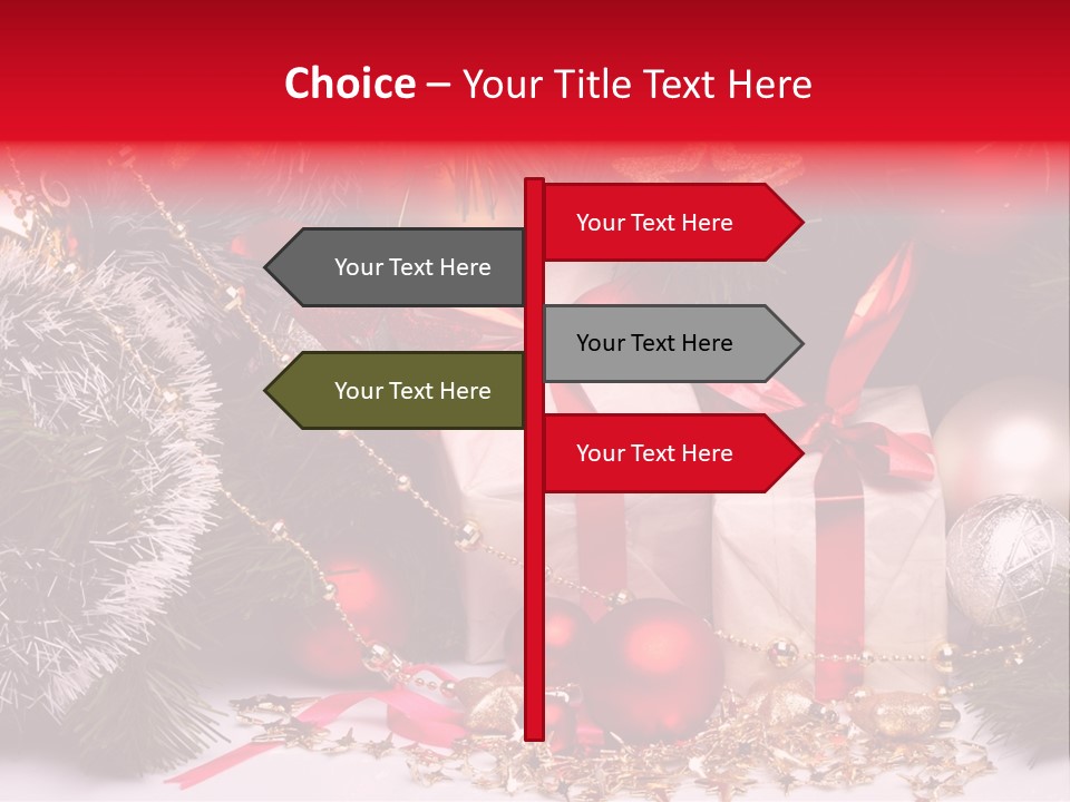 Star Tinsel Glow PowerPoint Template