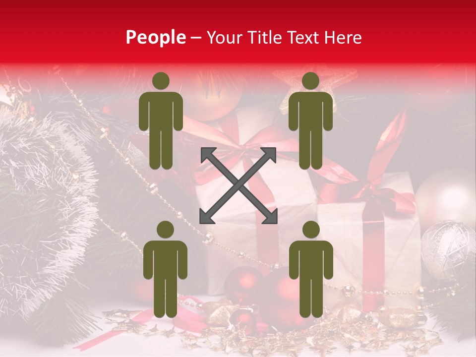 Star Tinsel Glow PowerPoint Template