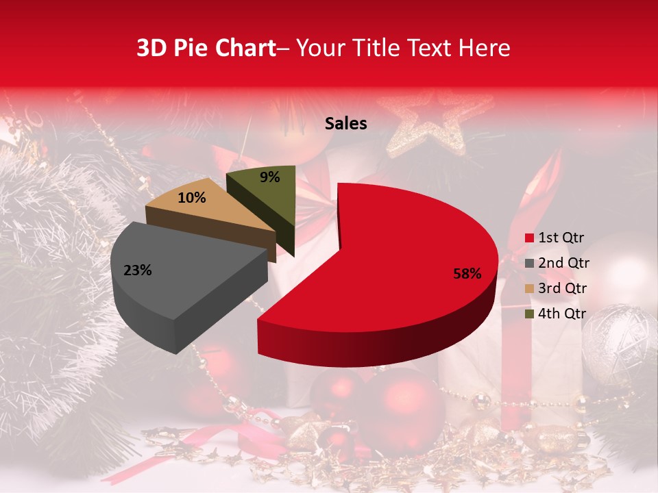 Star Tinsel Glow PowerPoint Template