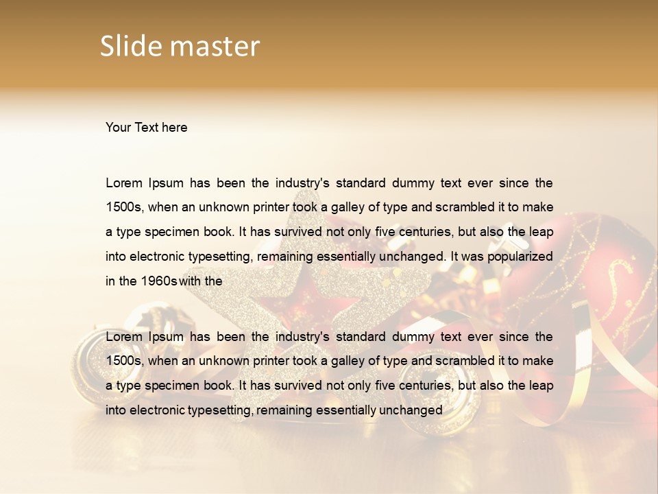 Merry Christbaumkugel Dezember PowerPoint Template