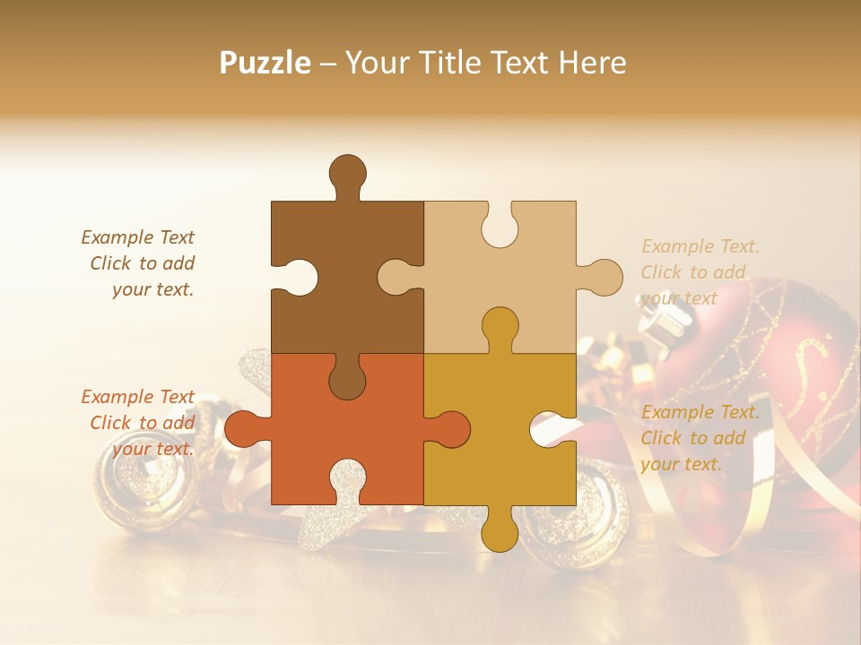 Merry Christbaumkugel Dezember PowerPoint Template