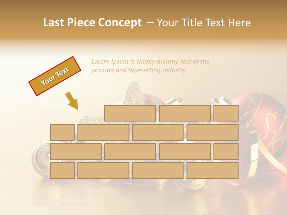 Merry Christbaumkugel Dezember PowerPoint Template