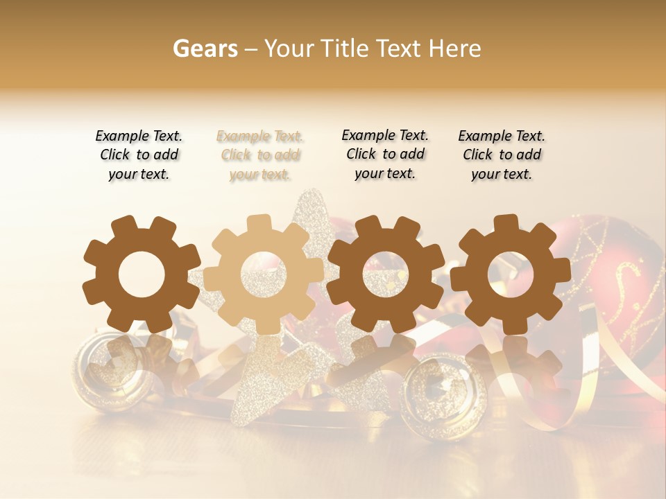 Merry Christbaumkugel Dezember PowerPoint Template