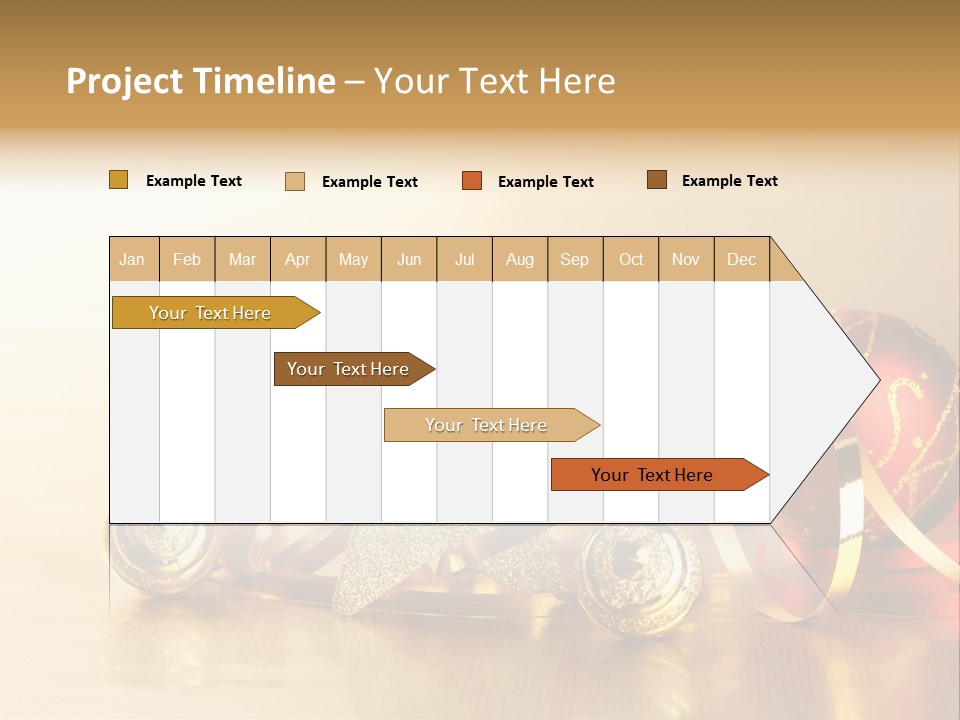 Merry Christbaumkugel Dezember PowerPoint Template