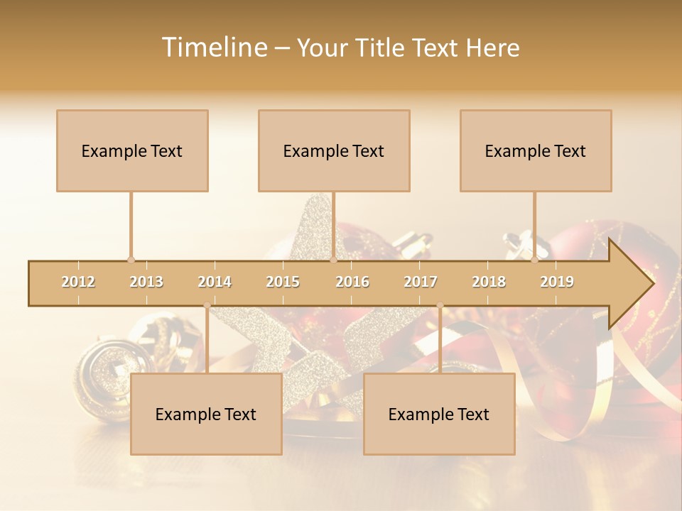 Merry Christbaumkugel Dezember PowerPoint Template