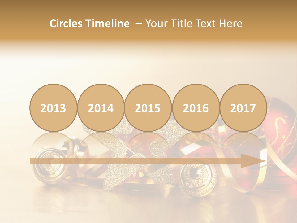 Merry Christbaumkugel Dezember PowerPoint Template