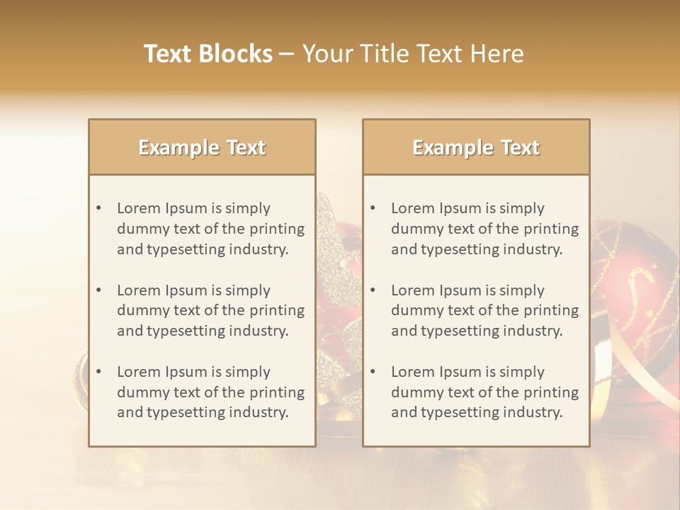 Merry Christbaumkugel Dezember PowerPoint Template