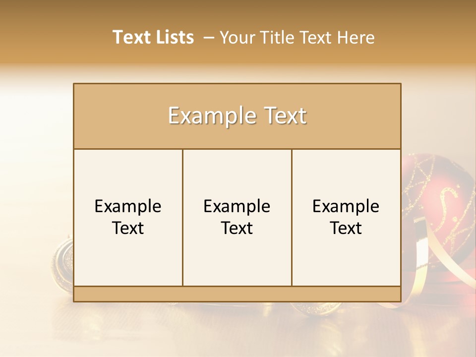 Merry Christbaumkugel Dezember PowerPoint Template