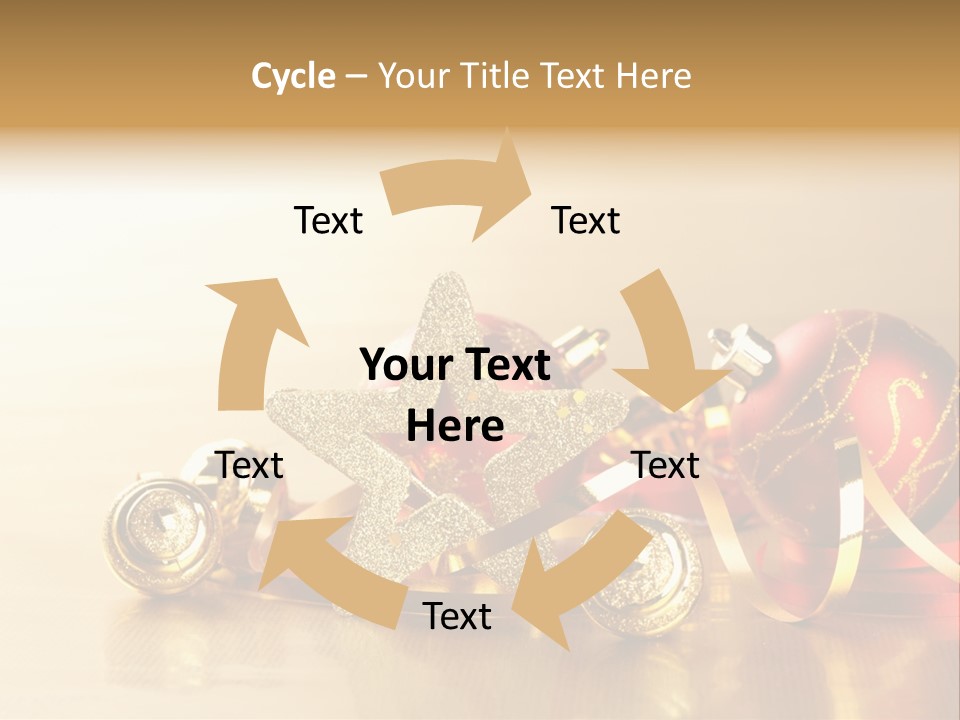 Merry Christbaumkugel Dezember PowerPoint Template