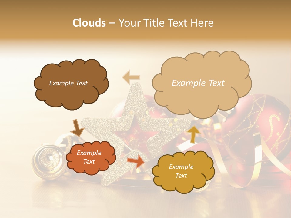 Merry Christbaumkugel Dezember PowerPoint Template