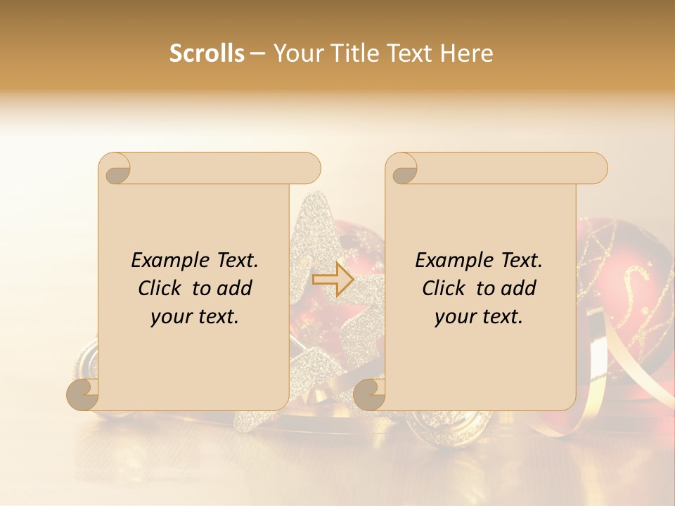 Merry Christbaumkugel Dezember PowerPoint Template